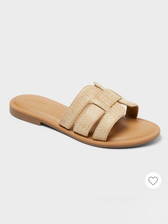 Universal Thread Shoes - NWT! Universal Thread, Carla Sandals with Memory Foam Insole, Tan, Size 7